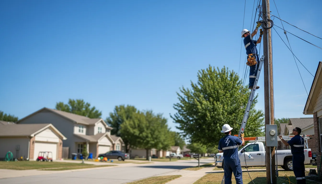 Residential electrician providing installation services in Foristell, MO